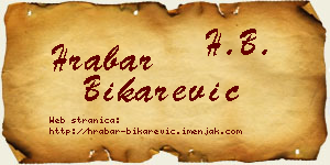 Hrabar Bikarević vizit kartica
